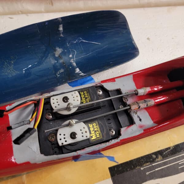 Used-Hobie Hawk, Needs Restoration, Red/Blue - Image 3